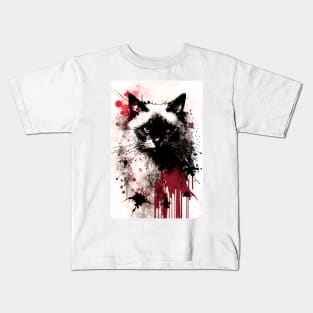 Birman Cat Portrait Kids T-Shirt